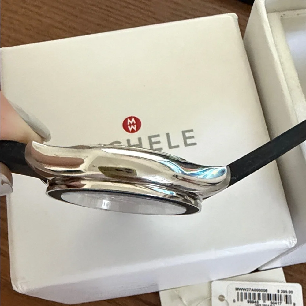 Michele Black and Silver Watch